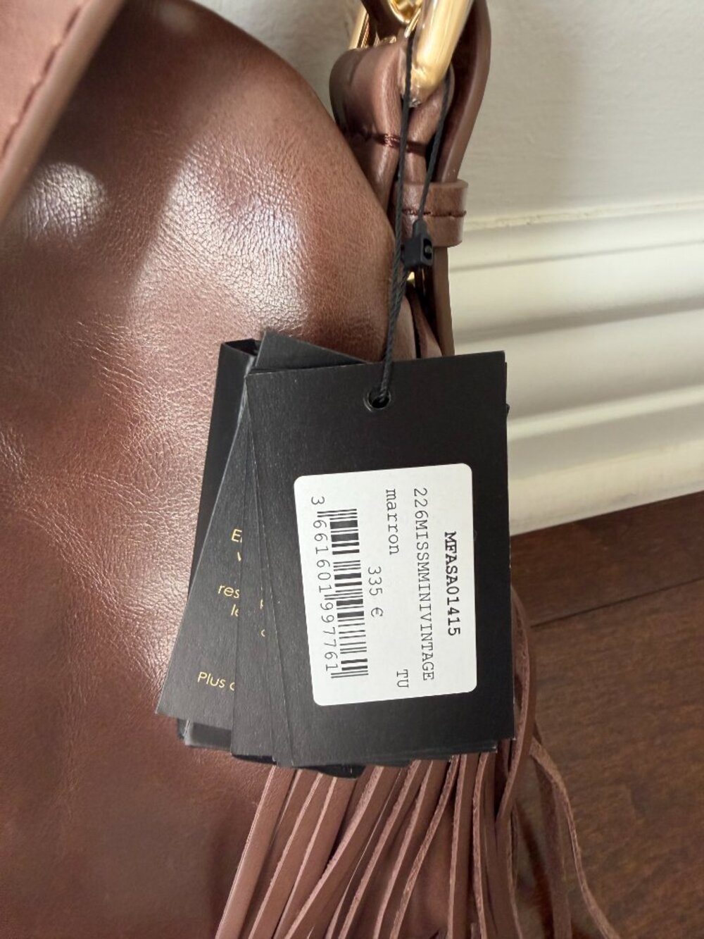 Maje Miss M mini bag in vintage leather - Picture 2 of 4